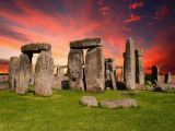 Stonehenge roter Himmel CC0 Pixabay
