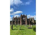 Scottish Borders Melrose Abbey CCBYSA4.0 Lorna M Campbell at wikimedia.commons 